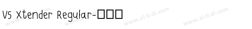 V5 Xtender Regular字体转换